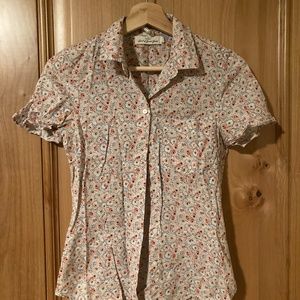 H&M LOGG flower shirt